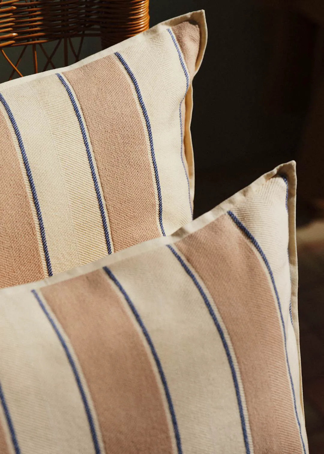 Beige and Blue