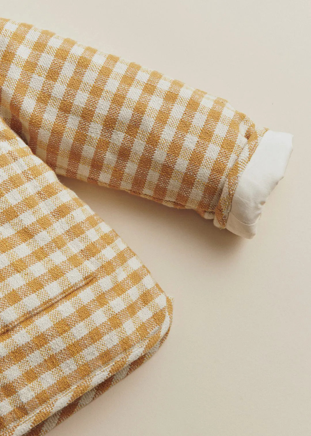 Ochre Ecru Gingham Checks