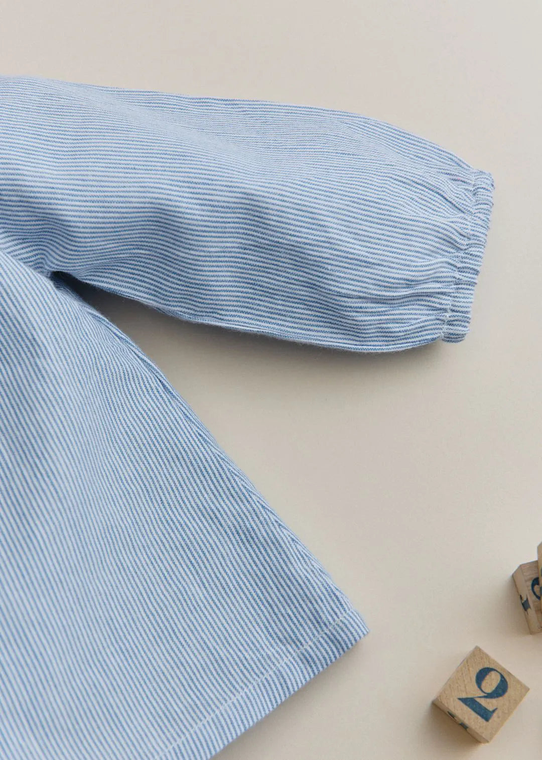 Blue Stripe Voile