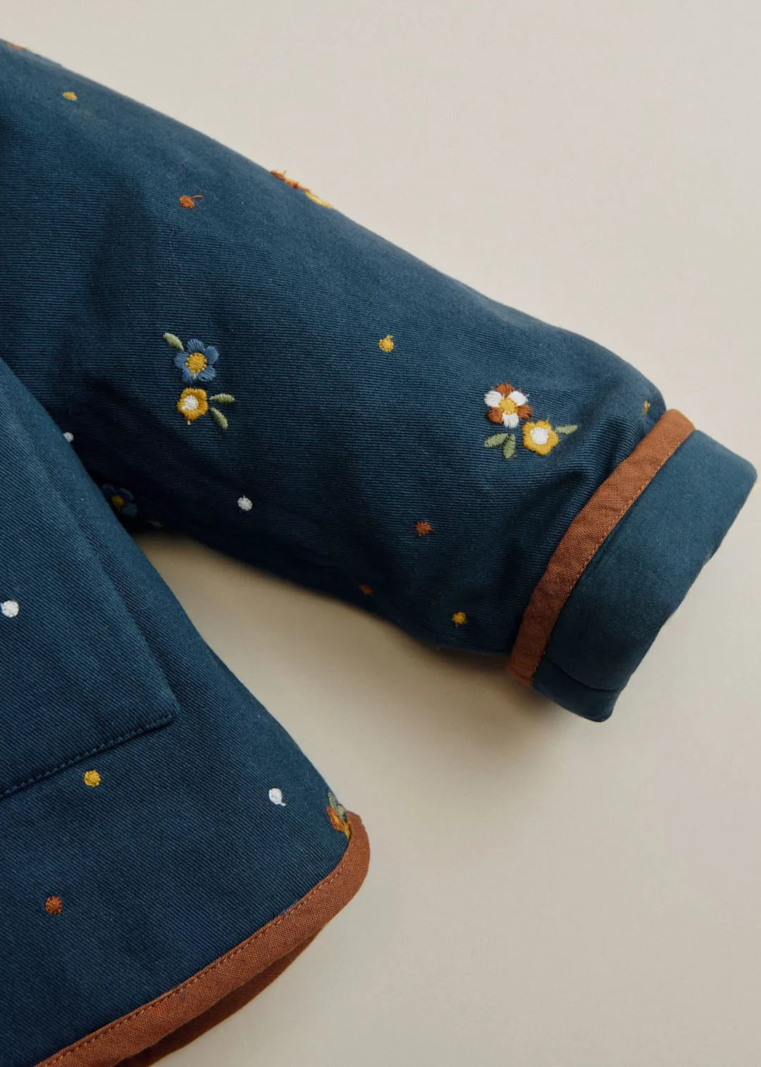 Medium Blue Lorea Embroidery