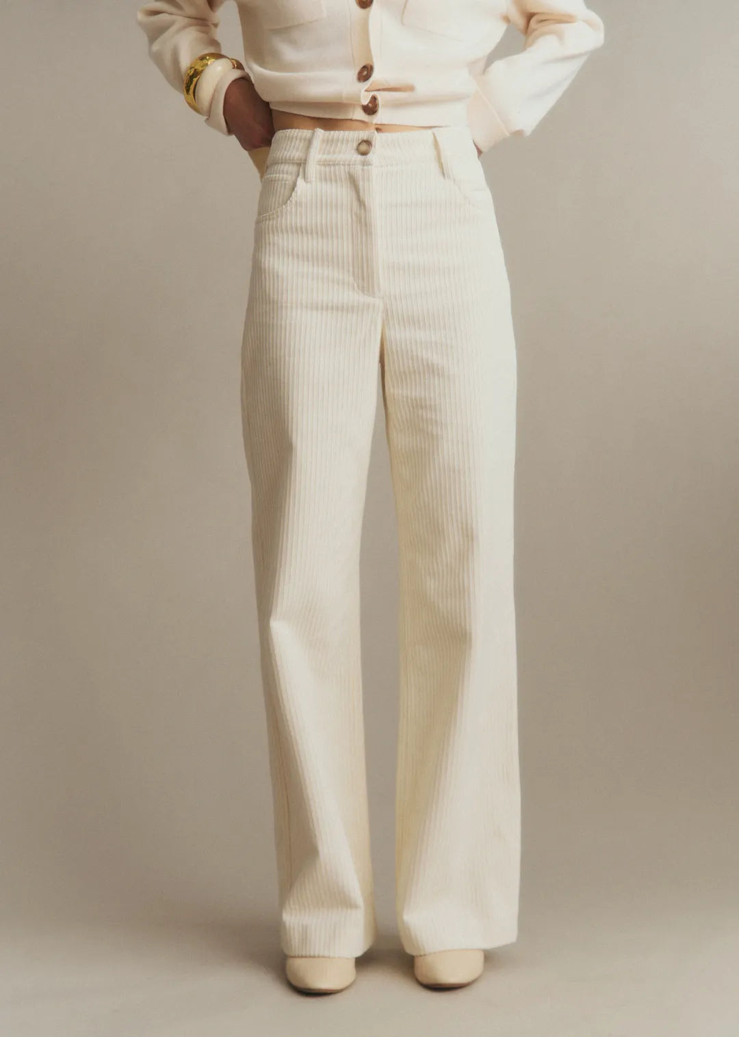 Ecru Corduroy
