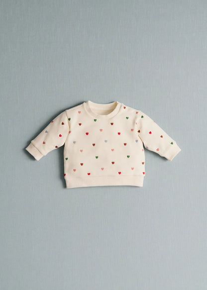 Ecru / Multico hearts