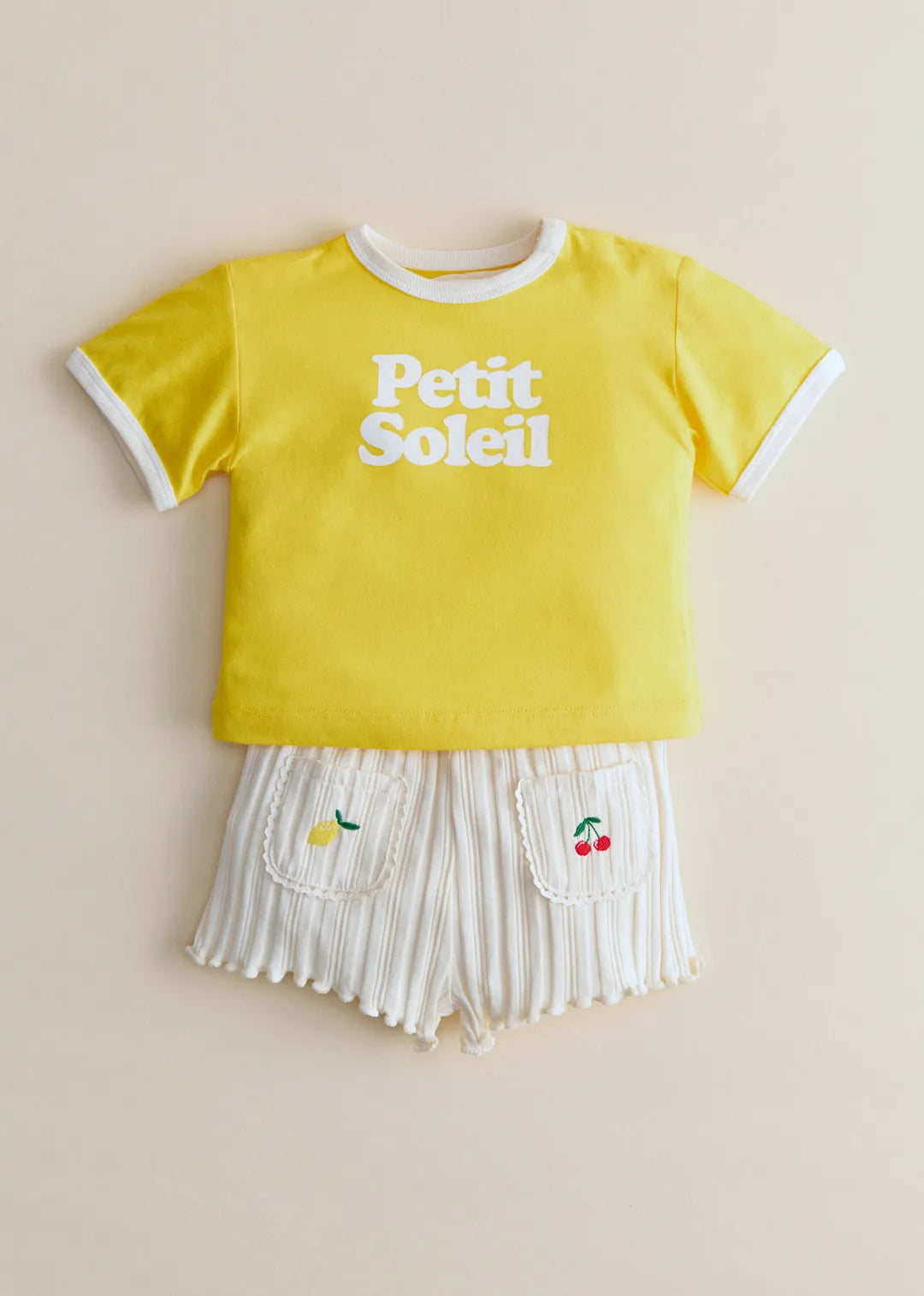Ecru with Fruit Embroidery