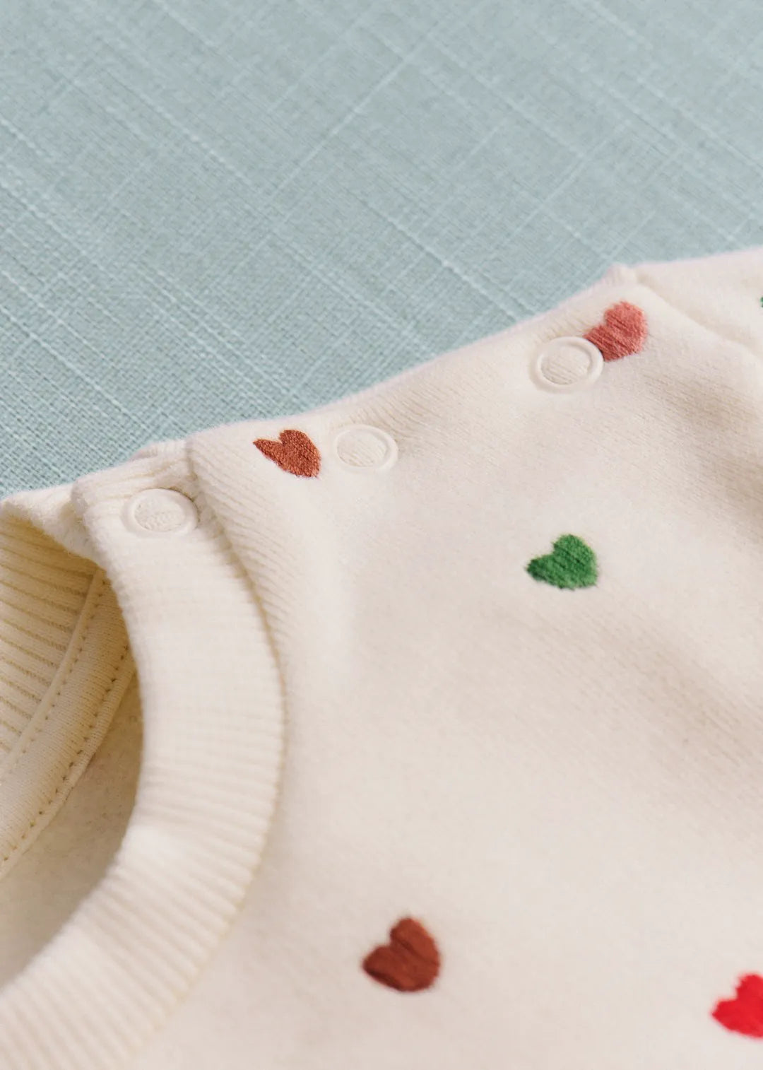 Ecru / Multico hearts