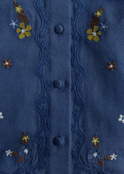 Blue Embroidery Laurette