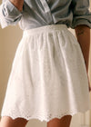 Embroidered White