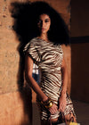 Brown Zebra Print