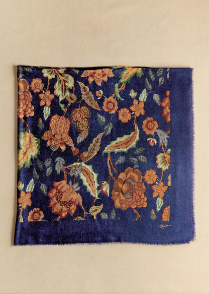 Navy/ Retro Flowers