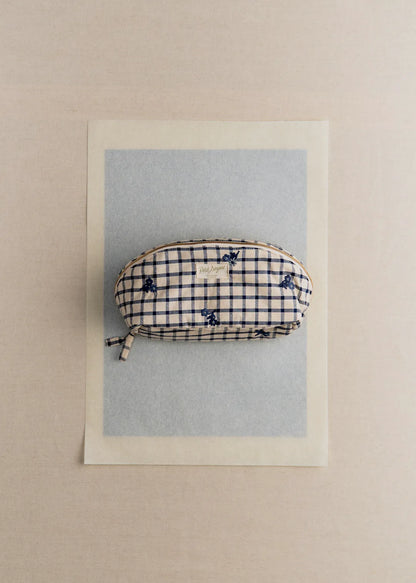 Floral Embroidery Check
