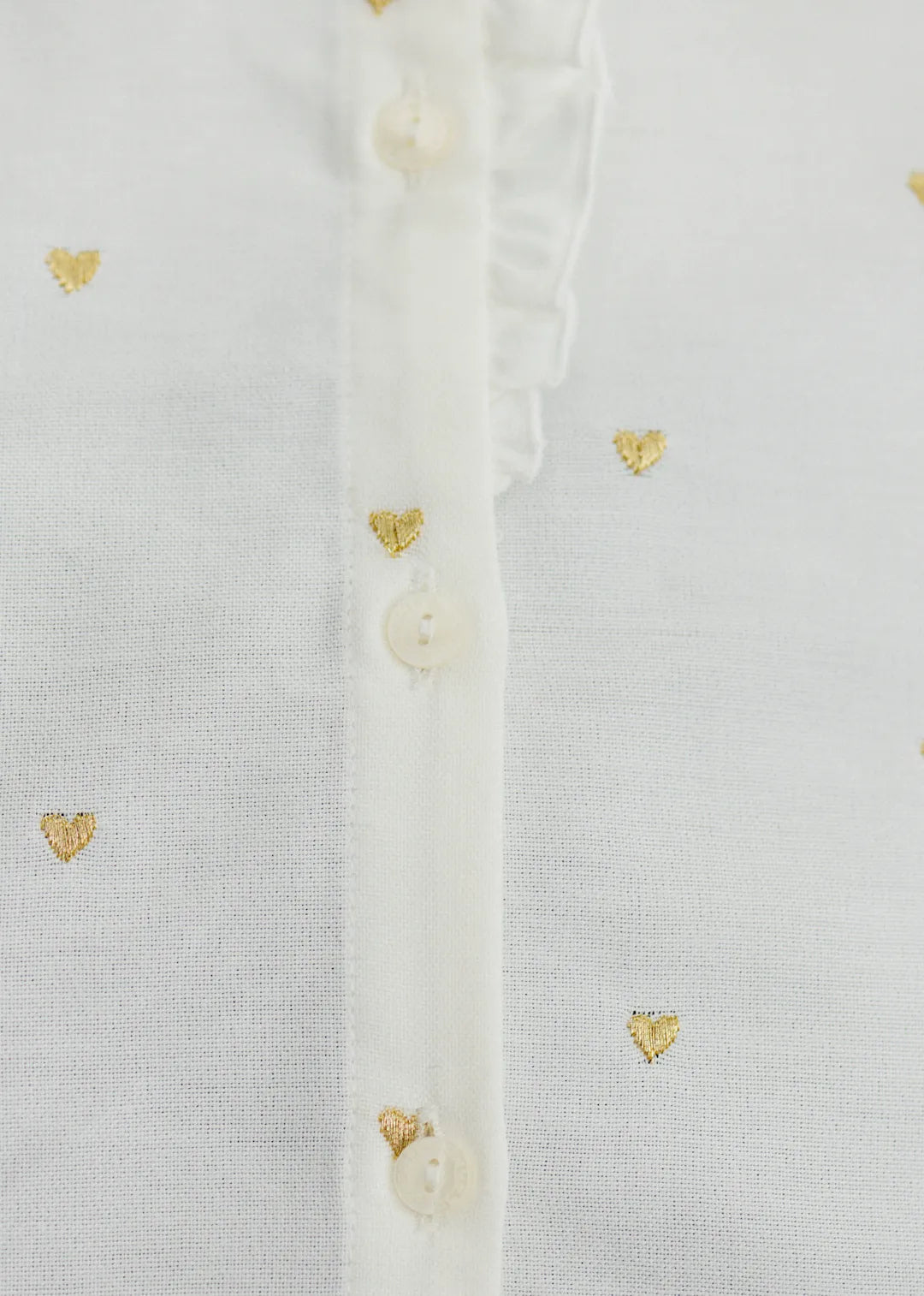 Gold Heart Embroidery