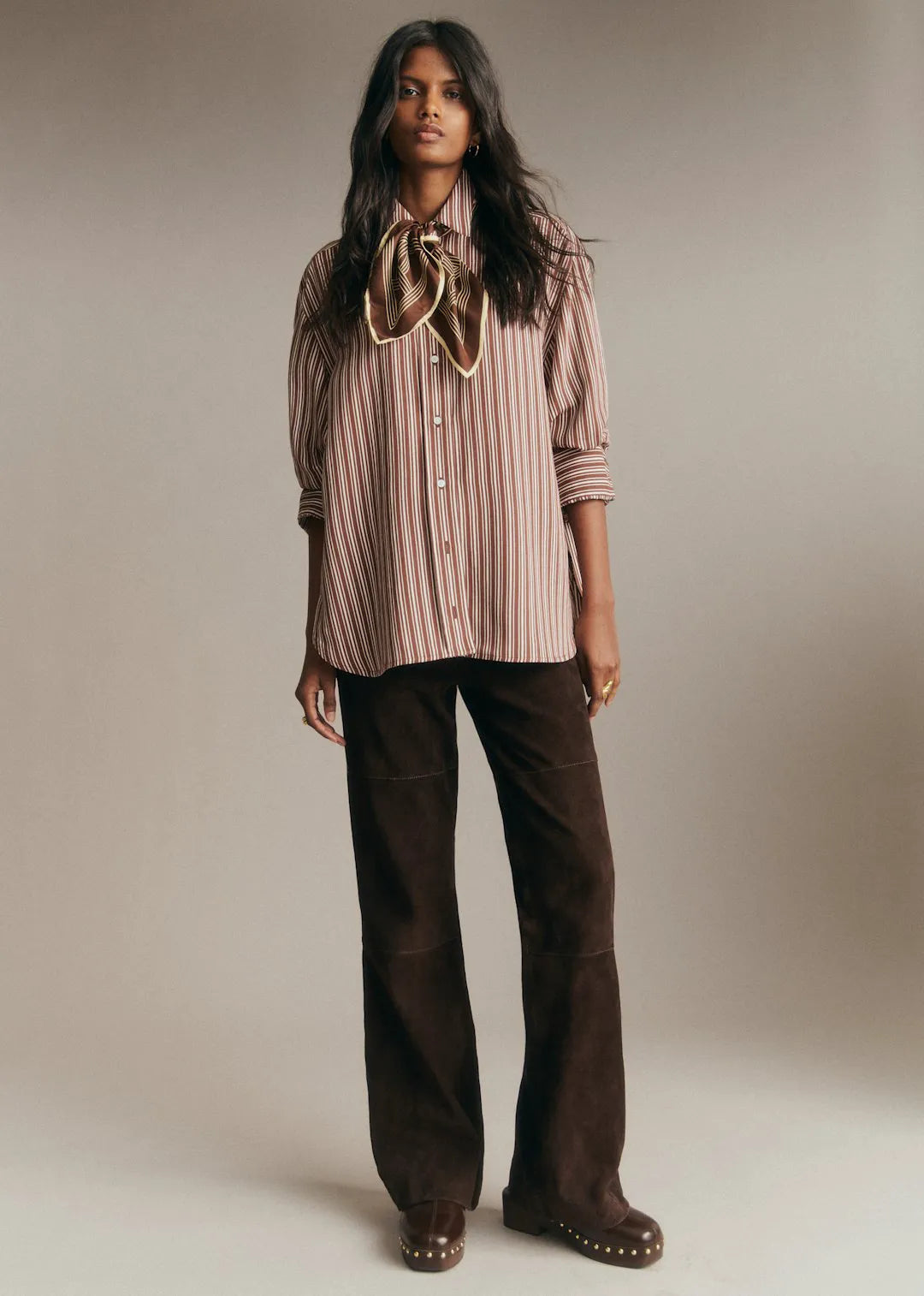 Brown Ecru Stripes - Solidarity Creation