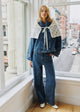 Denim with Navy Embroidery