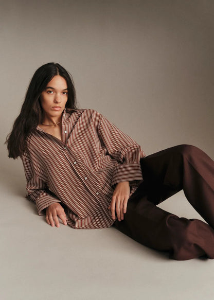 Brown Ecru Stripes - Solidarity Creation