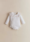 Milk White / Multicolored Embroidery