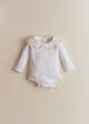 Milk White / Multicolored Embroidery