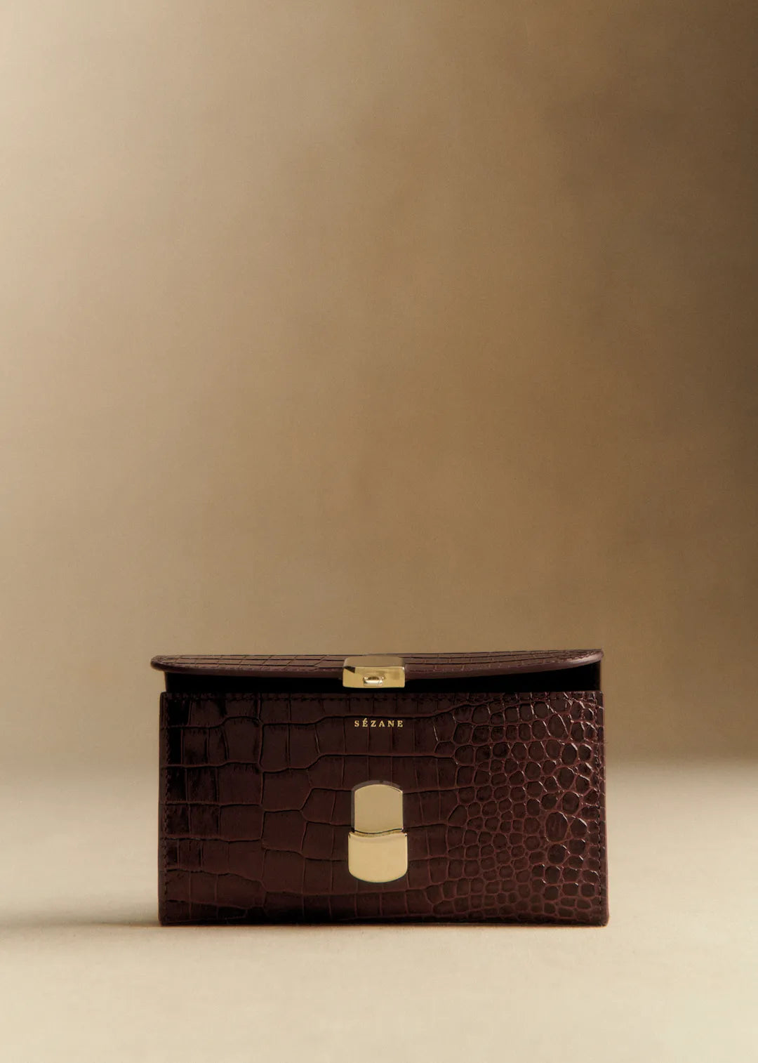 Chocolate Crocodile Print
