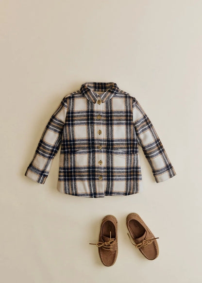 Ecru / Navy Check