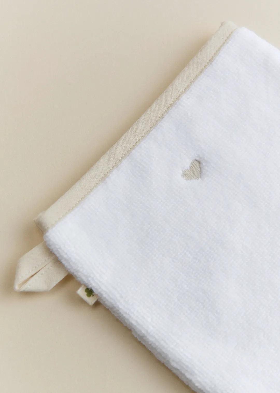 Beige Heart Print