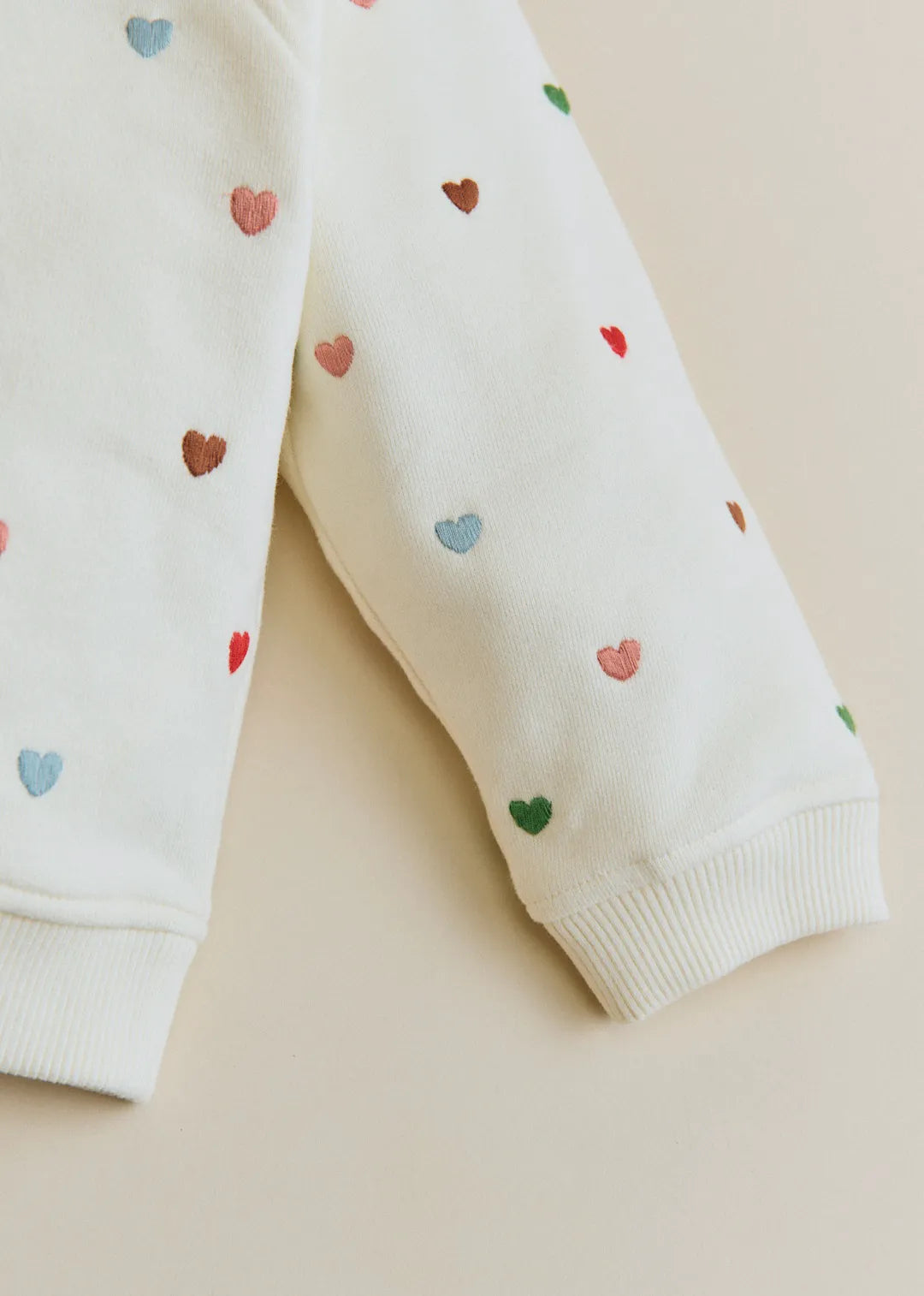 Ecru / Multico hearts