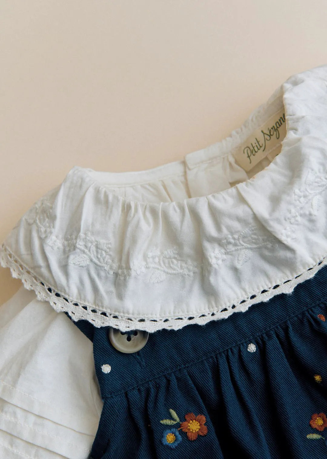 Medium Blue Lorea Embroidery