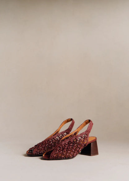 Shiny Braided Bordeaux