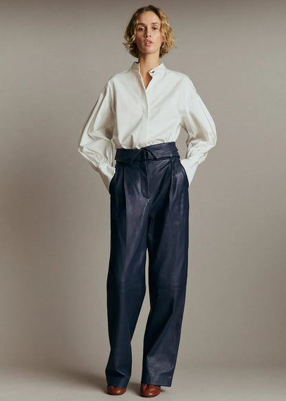 Leather Navy