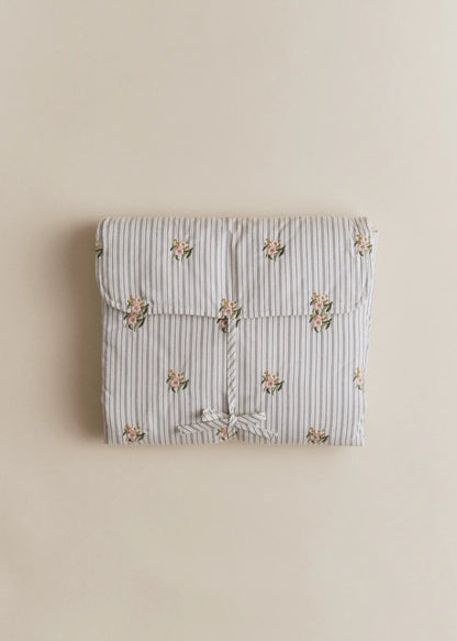 Striped Floral Embroidery
