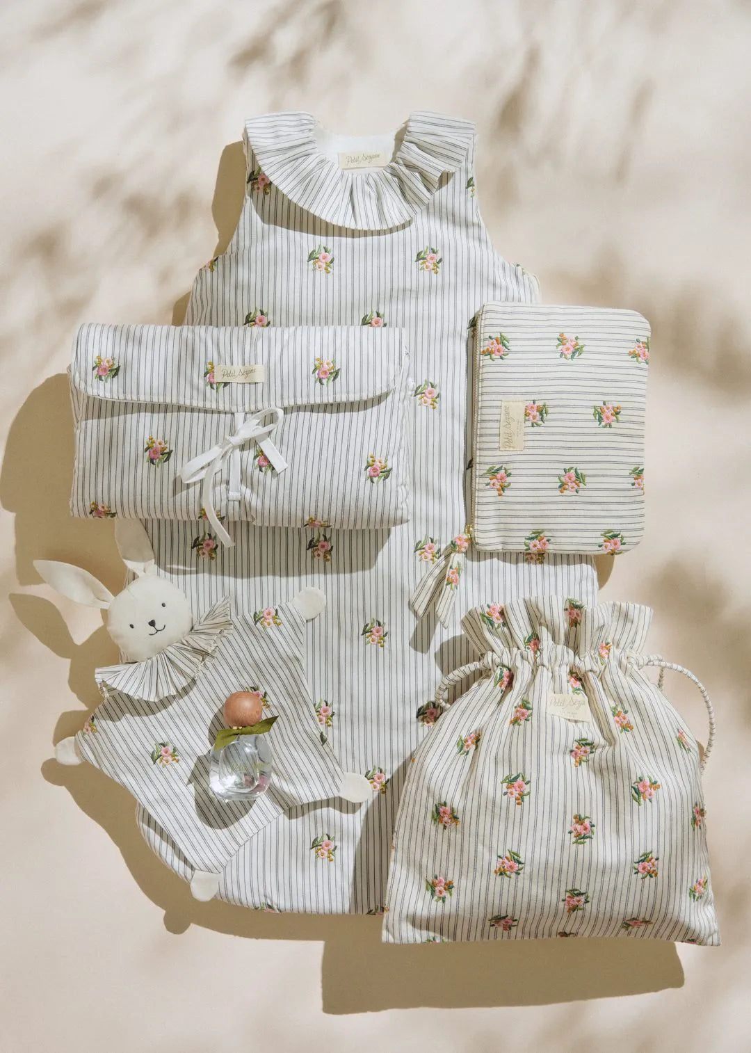 Striped Floral Embroidery