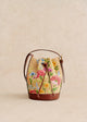 Raffia with Floral Embroidery