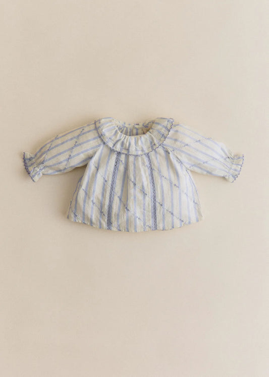 Lavender Striped Embroidery