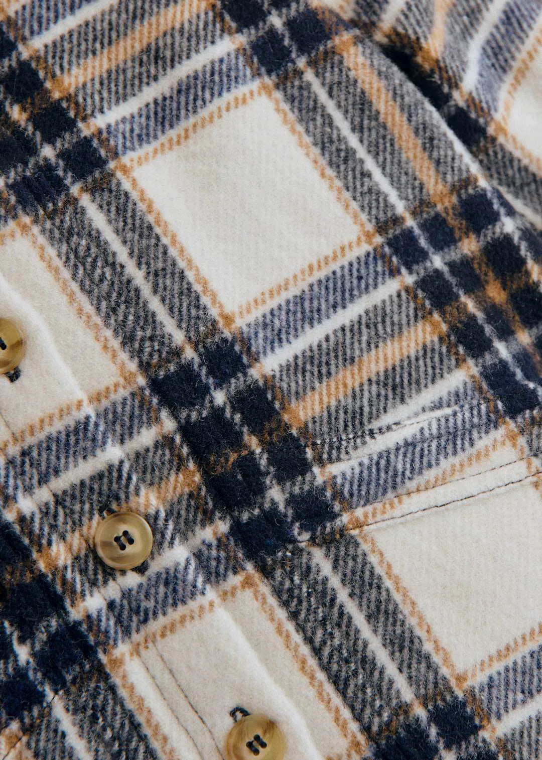 Ecru / Navy Check