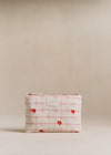 Embroidered Red Hearts