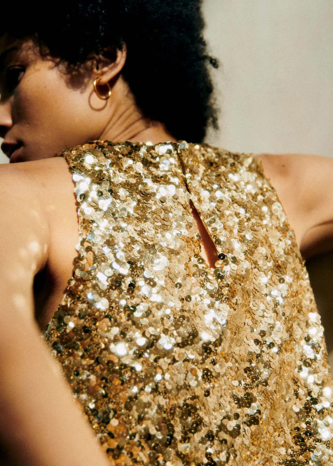 Gold sequin
