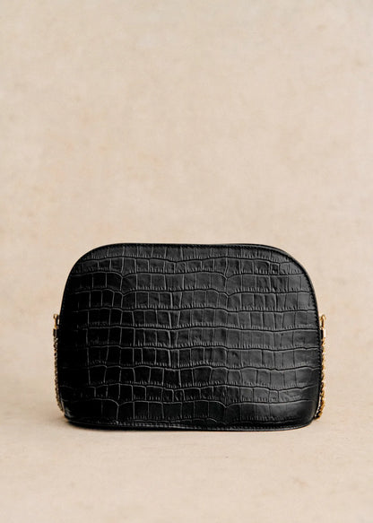 Black Crocodile Print
