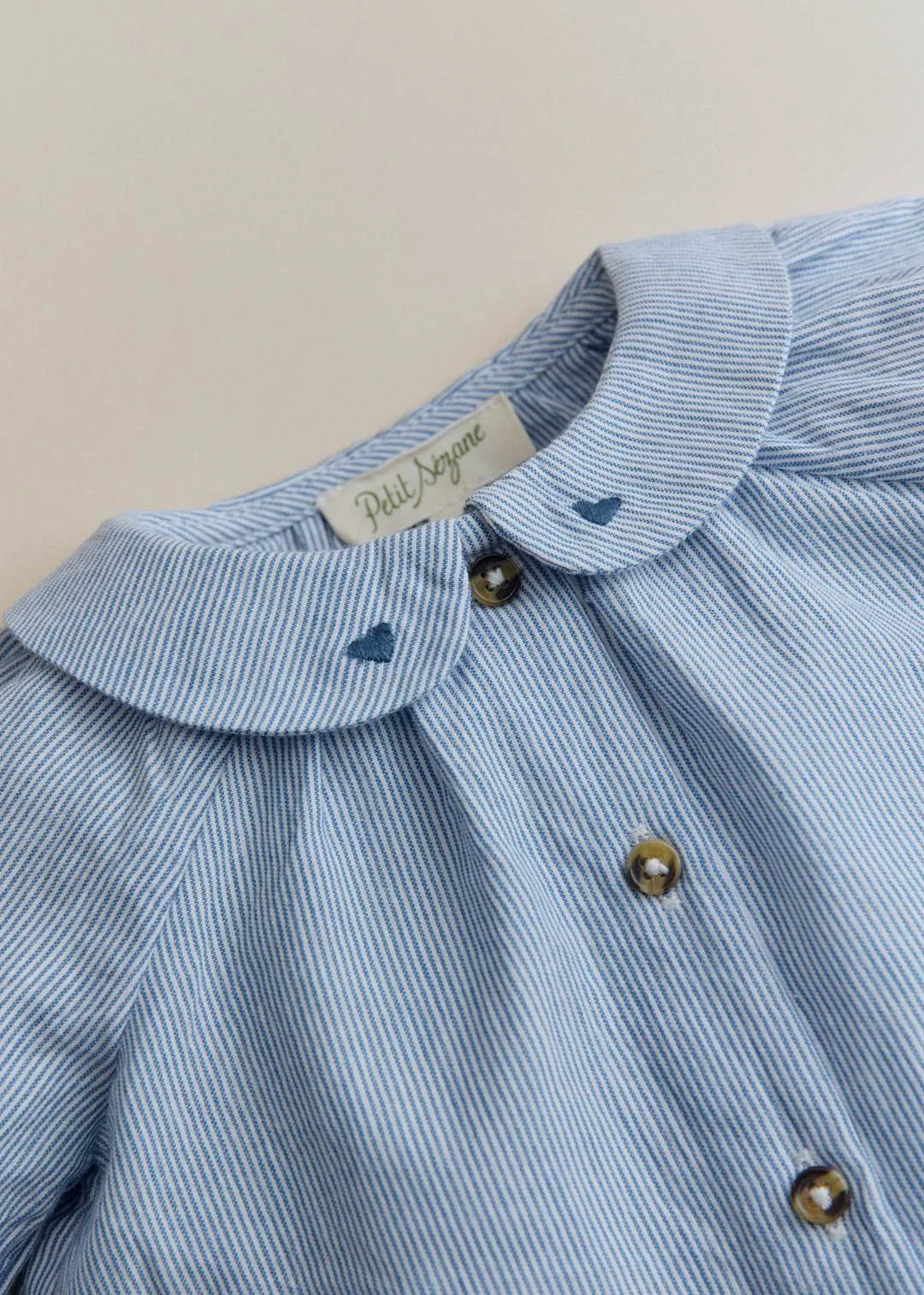 Blue Stripe Voile