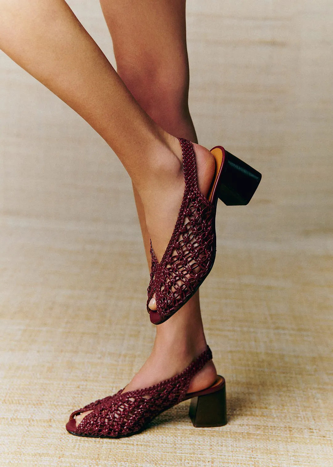 Shiny Braided Bordeaux