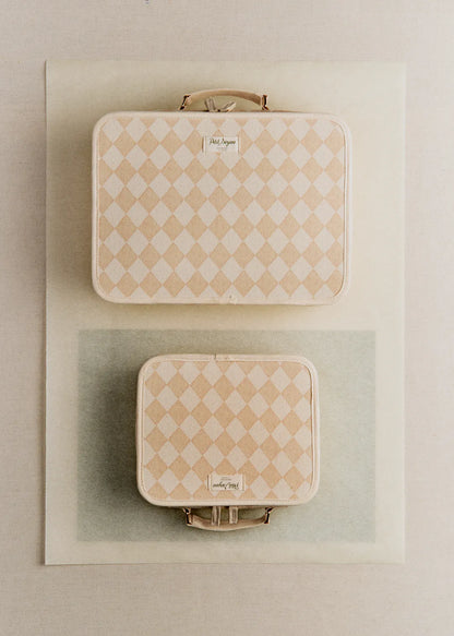 Beige Checkerboard