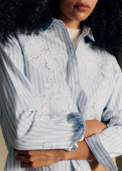 Pale Blue Stripes