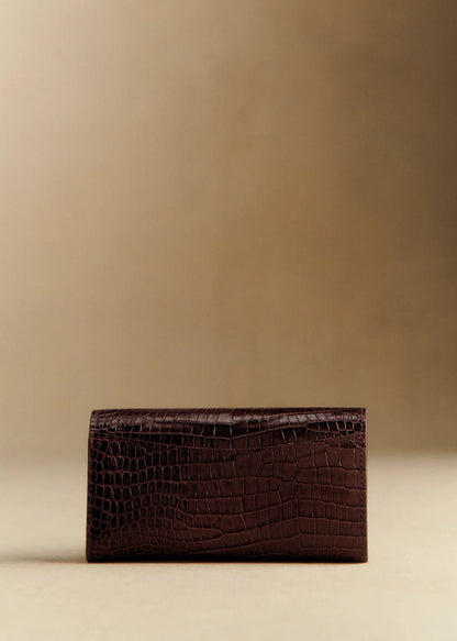 Chocolate Crocodile Print