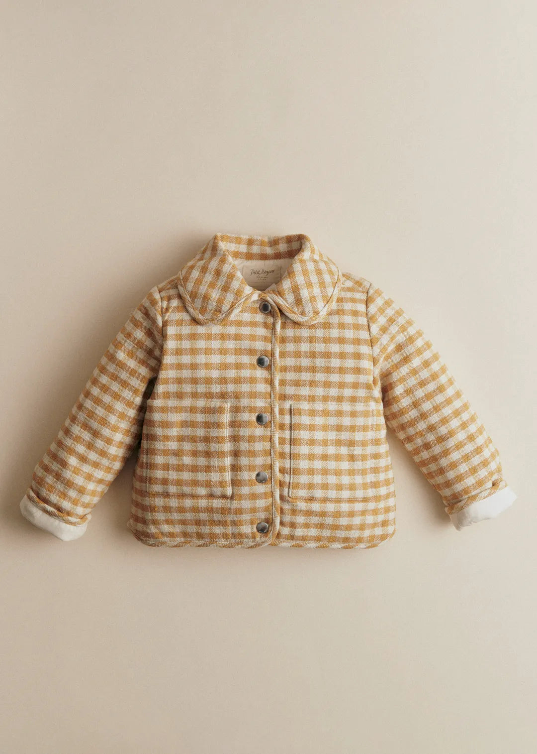 Ochre Ecru Gingham Checks