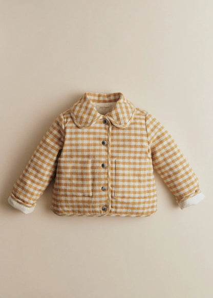 Ochre Ecru Gingham Checks