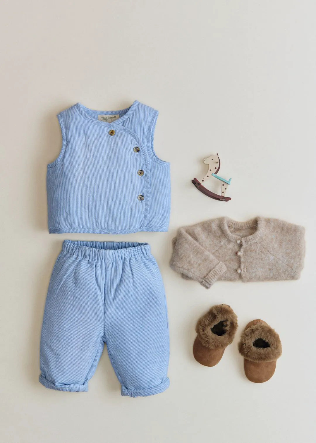 Blue Stripe Voile