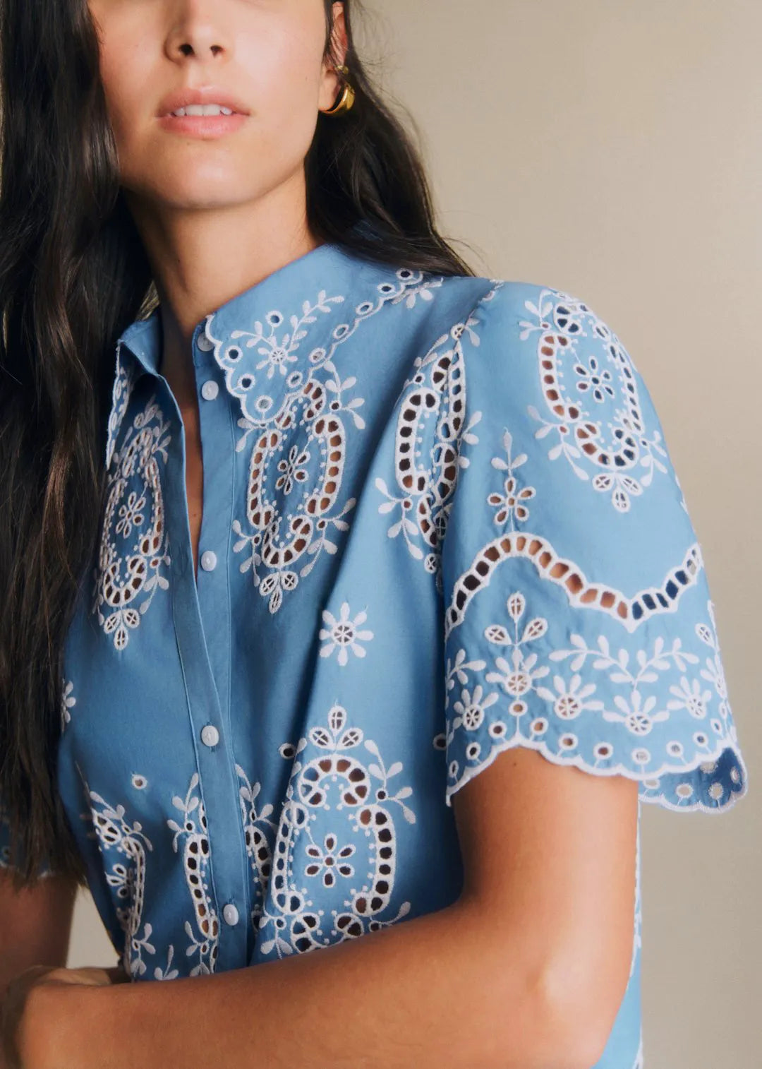 Cream Chambray