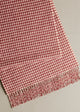 Burgundy Houndstooth