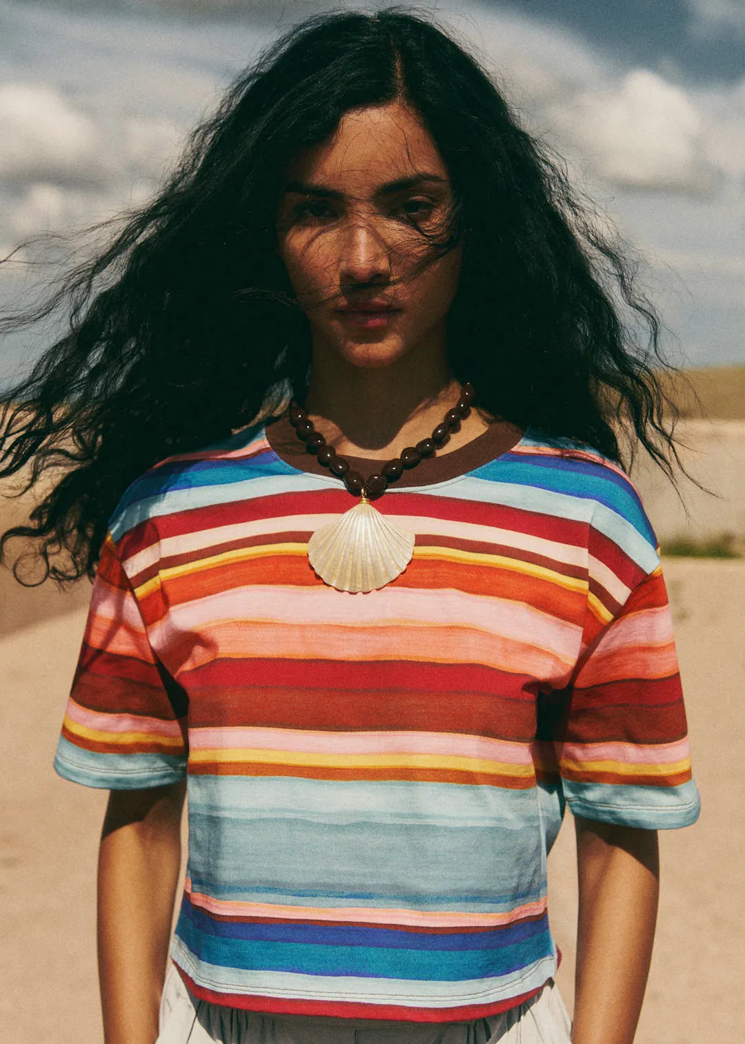 Tuba Stripes Print
