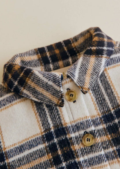 Ecru / Navy Check