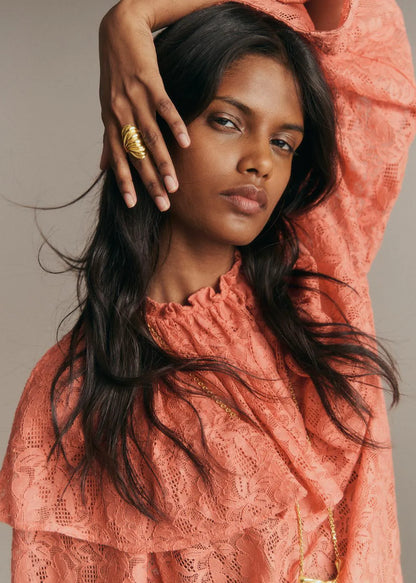 Powder Coral Lace
