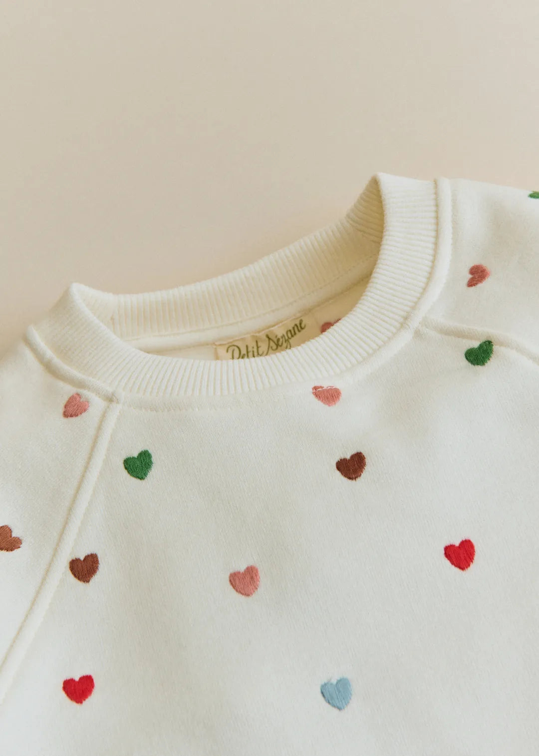 Ecru / Multico hearts