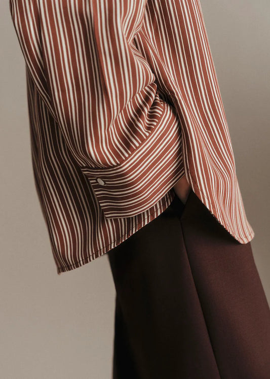 Brown Ecru Stripes - Solidarity Creation