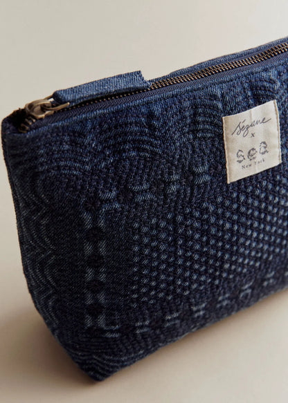Embroidered Blue Denim